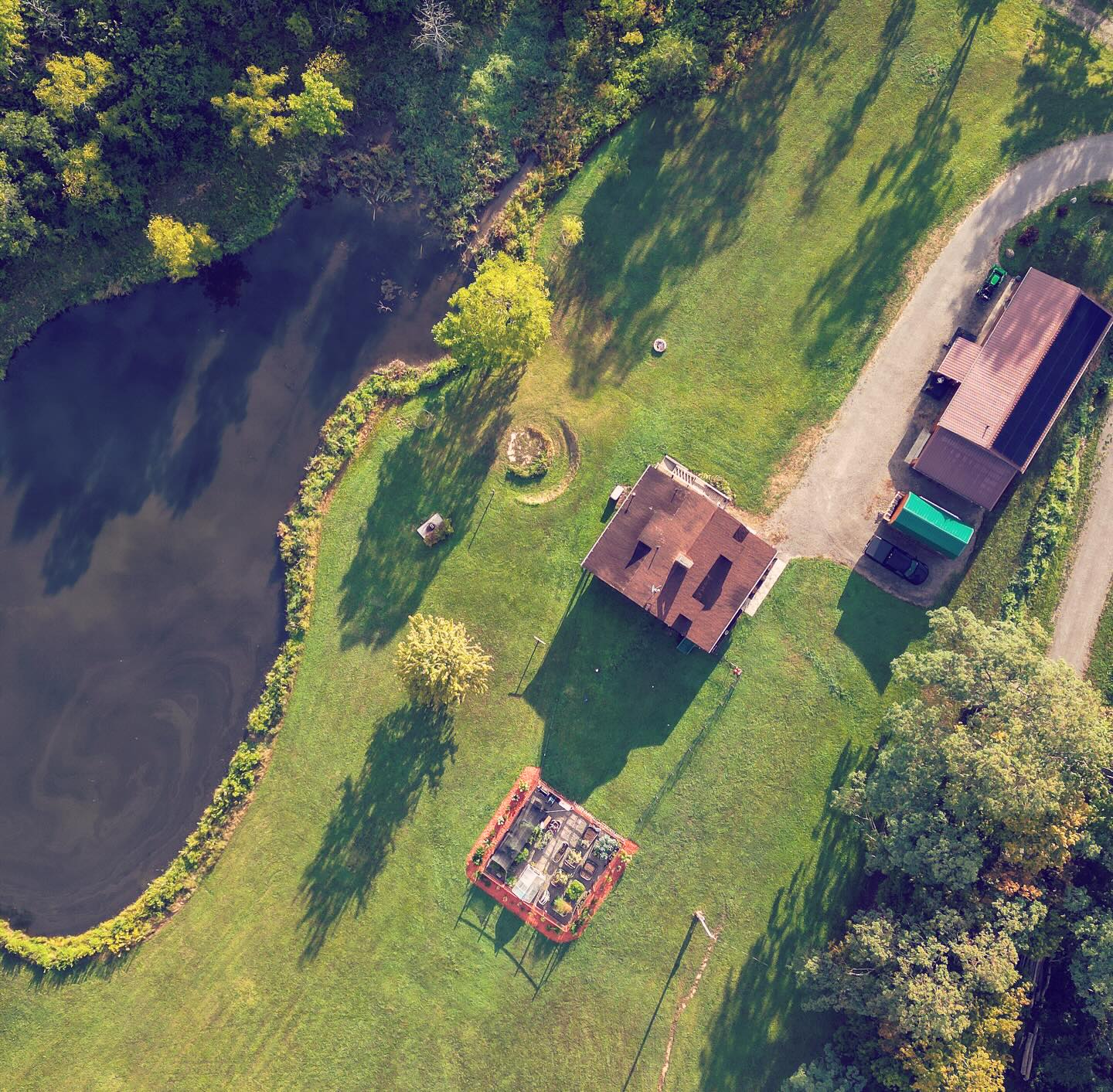 Morning Views of our home from above